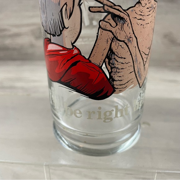 1982 ET Extra-Terrestrial Pizza Hut Glass “I'll Be Right Here” Vintage - Picture 3 of 10